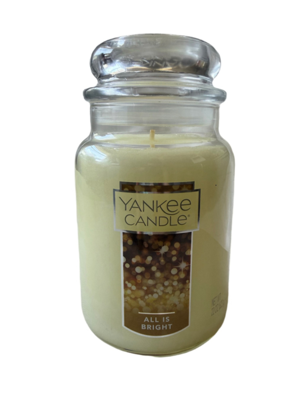 NEW Yankee Candle All Is Bright 22oz Large Jar Candle Housewarmer